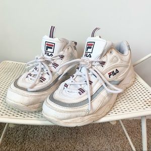 FILA white sneakers size 8.5
